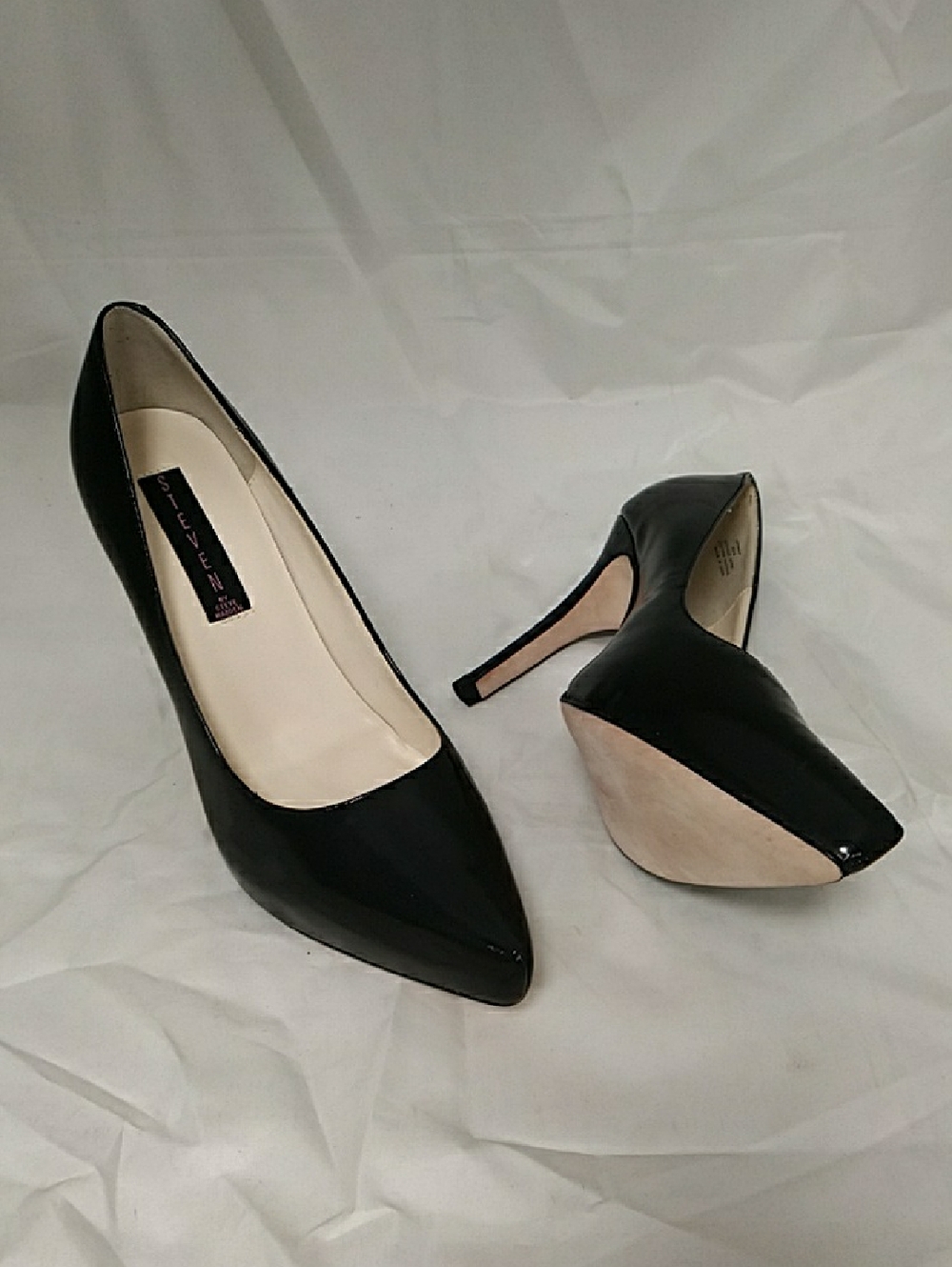 Steven by Steve Madden NPOWER Black Leather Hidden Platforms 8.5M NEW